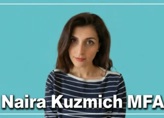 Naira Kuzmich MFA: The Armenian-American Voice That Changed Literary Fiction Forever Naira Kuzmich MFA writer literary desk with manuscript and Armenian motifs