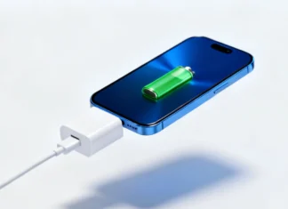 Why Airplane Mode Charges Your Phone Faster (Tested 2026) Smartphone in airplane mode charges faster with USB-C cable on white background