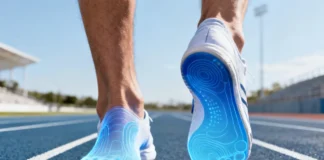 Flat Feet Sports Performance: Advantages, Biomechanics & Athletic Impact Flat feet sports performance biomechanics comparison showing arch pressure zones in athletes