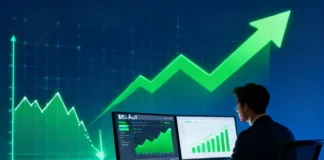 Recover traffic after update — SEO analyst reviewing Google algorithm recovery dashboard with rising graph