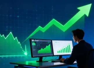Traffic Dropped Overnight? Recover Traffic After Update With This Audit Guide Recover traffic after update — SEO analyst reviewing Google algorithm recovery dashboard with rising graph