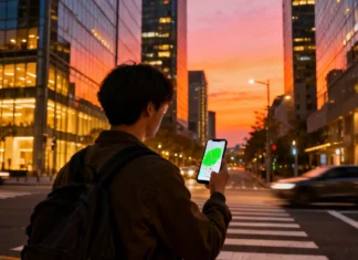 How to Find Safe Neighborhoods in Unfamiliar Cities: Complete Travel Guide Traveler checking safe neighborhoods in unfamiliar cities using a smartphone map at night