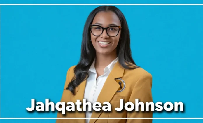 Jahqethea Johnson USDA agricultural statistician and MANRRS National Graduate Student President smiling in professional setting.