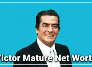 Victor Mature Net Worth: How Hollywood’s Golden Era Giant Built His Fortune Infographic showing Victor Mature net worth breakdown including film earnings, real estate, and royalties in 2026