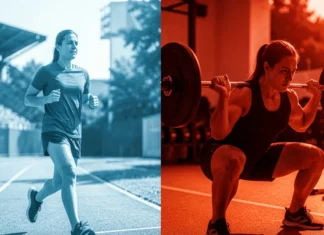 Aerobic vs Anaerobic Exercise: Key Differences, Benefits, and Examples Aerobic vs anaerobic exercise — jogger and sprinter side by side comparison