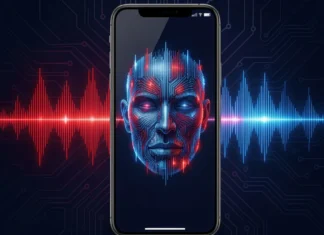AI Voice Cloning Scam 2026: How 3-Second Audio Can Be Used for Fraud AI voice cloning scam showing audio waveform morphing into a fake voice on smartphone