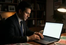 Why Do Most Businesses Fail at USP? (And How to Actually Get It Right) Frustrated entrepreneur realizing why businesses fail at USP with generic messaging on empty website
