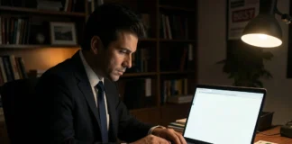 Frustrated entrepreneur realizing why businesses fail at USP with generic messaging on empty website