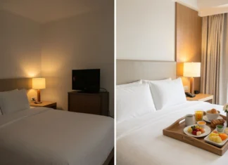Cheap vs Expensive Hotels: Which One Actually Costs Less? Side-by-side comparison of cheap vs expensive hotels showing room quality and price difference