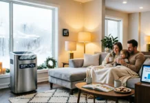 Can a Dehumidifier Lower Heating Bills? Winter Savings Proof dehumidifier lower heating bills in winter living room with condensation control