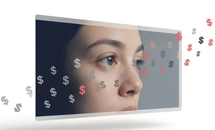Display ads never seen by users wasting advertiser budget illustration
