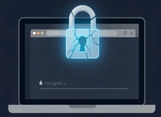 Does Incognito Mode Save Passwords? What It Really Does in 2026 Incognito mode browser window with cracked padlock showing Incognito Mode Save Passwords can still be saved
