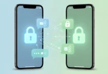 End-to-End Encryption Beginners Guide 2026: Stay Safe Online End-to-end encryption beginners guide showing secure messaging between two phones with lock symbols
