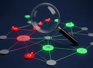 Harmful Backlinks Audit Guide: Remove Toxic Links Harmful backlinks audit guide showing toxic link network visualization