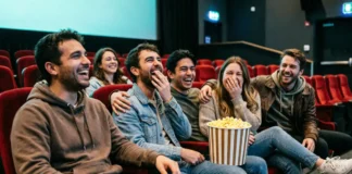 Laugh more movies friends - group theater laughter experience