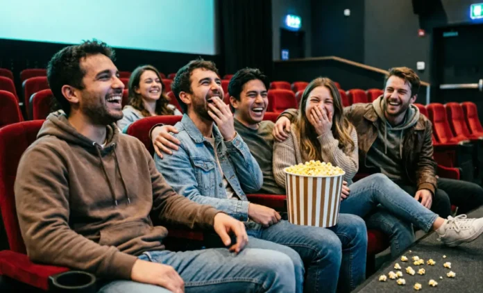 Laugh More Movies Friends - Shared Laughter Science Laugh more movies friends - group theater laughter experience