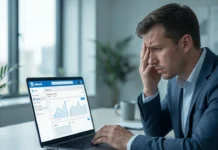LinkedIn Newsletter Analytics Missing? Here’s the Fix (2026) LinkedIn newsletter analytics missing - frustrated marketer viewing blank dashboard metrics