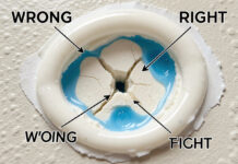 Excess Caulk Causes Leaks? Here’s Why and How to Fix It Excess caulk causes leaks - cross-section showing water trapped under thick caulk bead