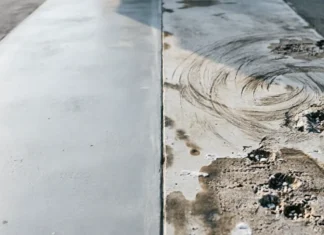Pressure Washing Driveway Damage: Warning Signs + Fixes pressure washing driveway damage showing etched surface vs clean concrete comparison