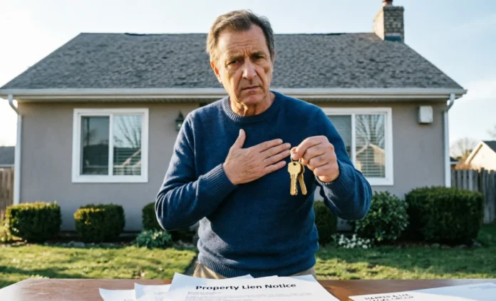 Understanding Property Lien Ownership Rights for Homeowners Homeowner reviewing property lien ownership rights documents with house keys