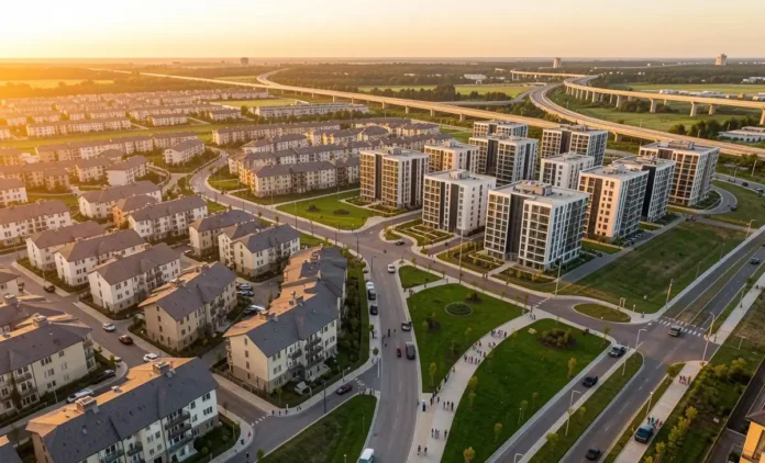 Property Value Appreciation Neighborhood — Growth Signals for Investors Property Value Appreciation Neighborhood with new infrastructure and modern homes