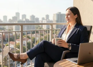 How a Two-Week Break Drives Real Estate Break Business Growth Real estate agent resting on a balcony to support real estate break business growth