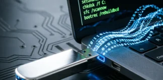 Recover deleted USB files using Command Prompt recovery method on Windows laptop