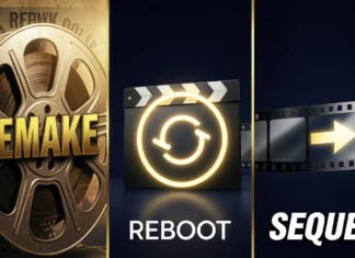 Confused by Remake Reboot Sequel Differences? Read This First remake reboot sequel differences explained in a cinematic three-panel movie comparison graphic