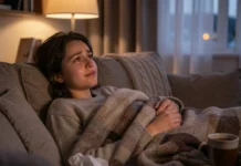 Sad Films Mental Health: Why Crying Actually Helps You Heal Person experiencing emotional release while watching sad films mental health benefits in cozy home setting