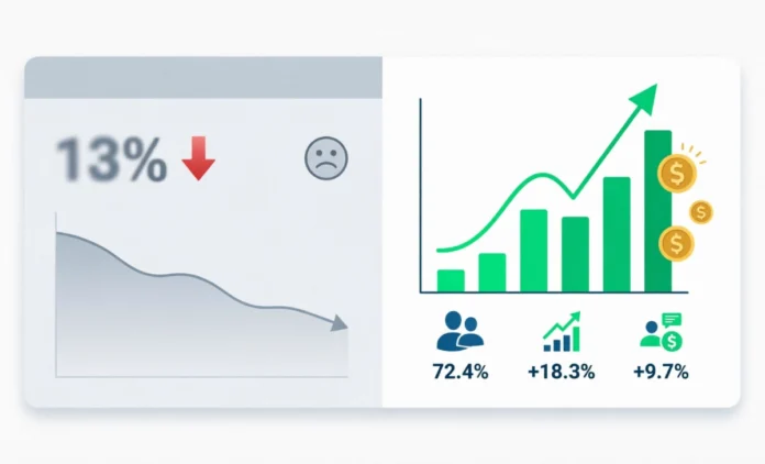 Social Media Sales Metrics Dashboard | Revenue Over Followers Dashboard showing social media sales metrics with revenue tracking instead of vanity follower counts