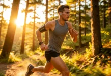 How Tempo Music Exercise Endurance Works: Science-Backed Tips Athlete running with headphones demonstrating tempo music exercise endurance benefits during outdoor training
