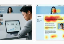 Why Do Visitors Ignore Banner Ads? (7 Fixes That Work) Website analytics showing visitors ignore banner ads with eye-tracking heatmap visualization