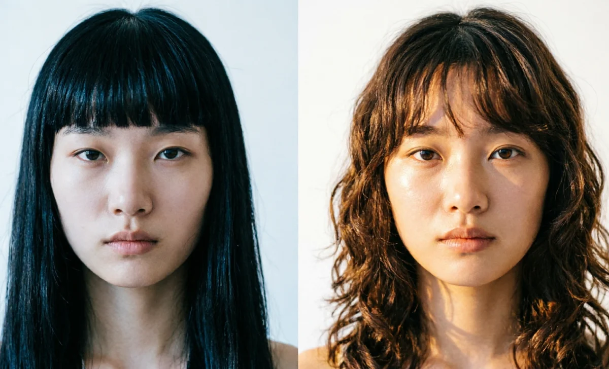 Are bangs out of style — blunt vs wispy bangs comparison showing 2026 in-style and outdated fringe looks.