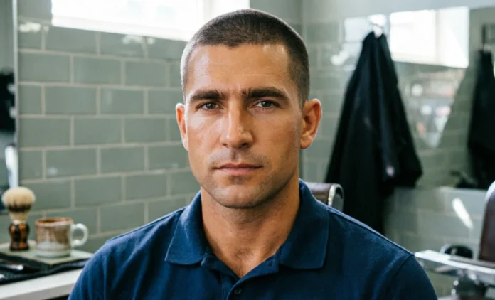 Buzz Cut – Hairstyles for Men with Thick Hair Buzz cut hairstyle for men with thick hair, clean masculine look
