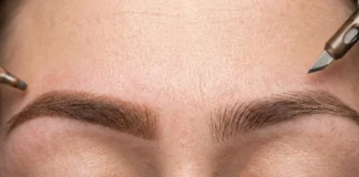 eyebrow tattoo vs microblading comparison photo