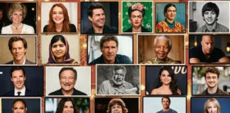 A collage of iconic figures and celebrities with famous birthdays in July.