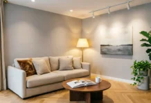 Home Styling Tips from Interior Designers: The Secret to a Stylish, Comfortable, and Functional Home Beautiful living room demonstrating home styling tips with balanced furniture, textures, plants and warm ambient lighting