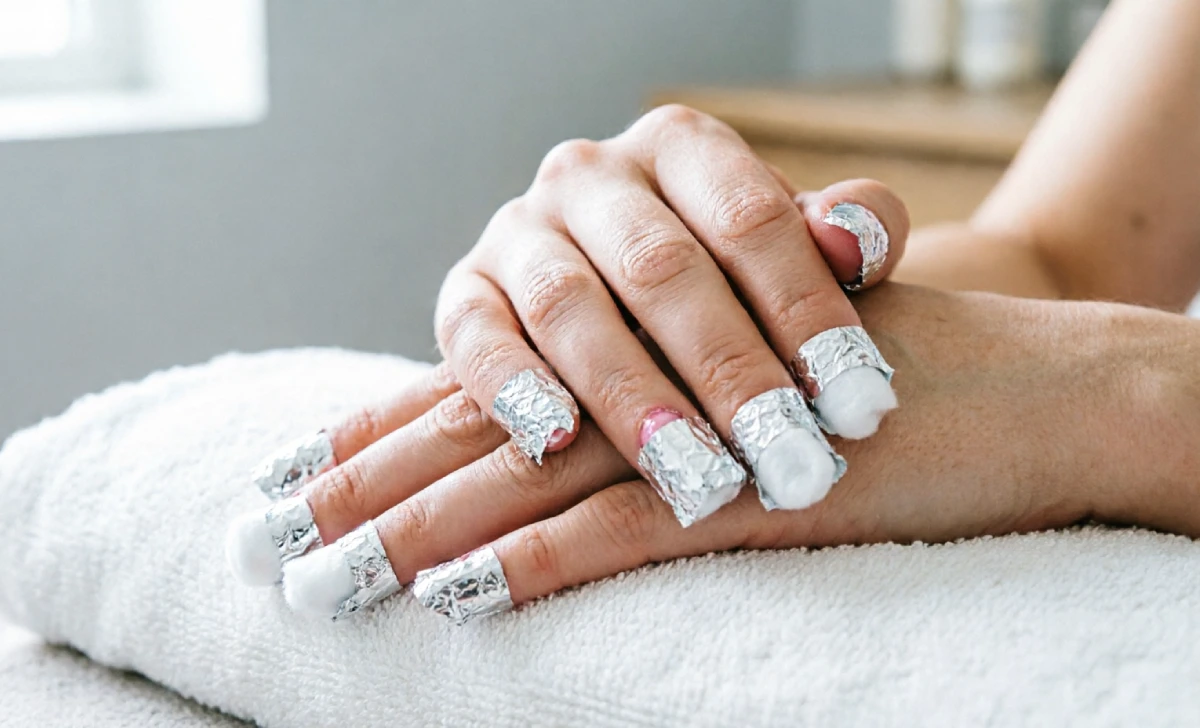 how-to-do-gel-nails-at-home-safe-removal-acetone-clips