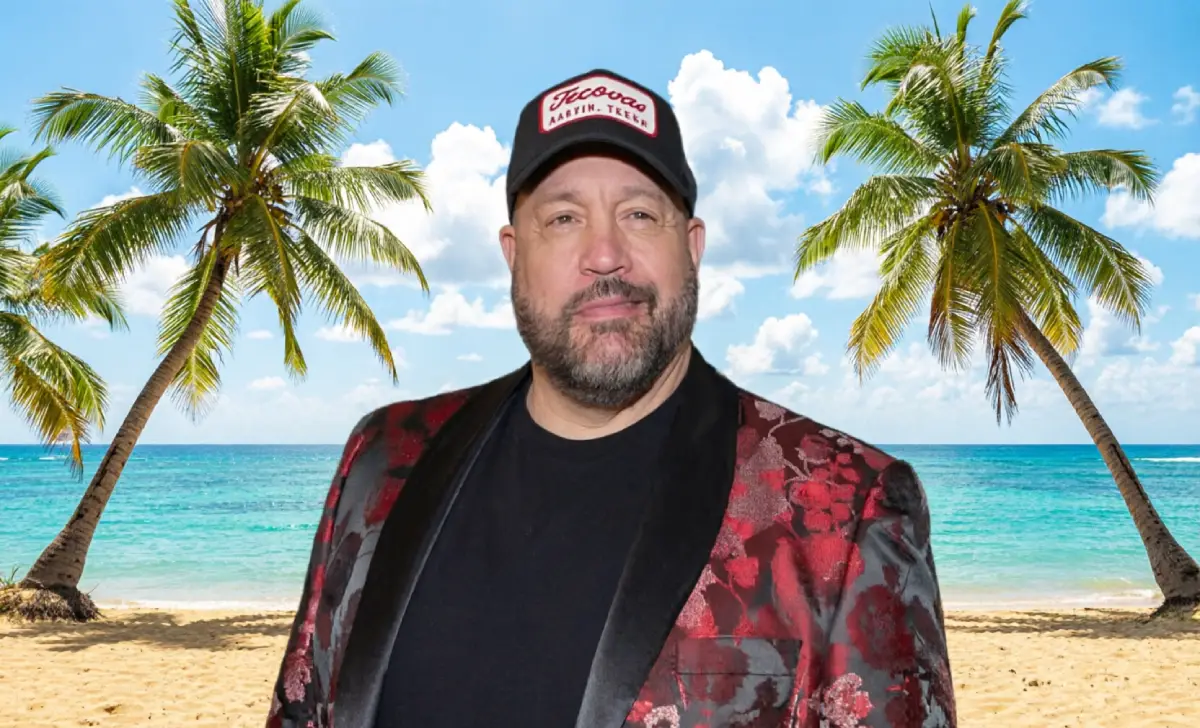 Kevin James-style sitcom actor sitting in a New York apartment set representing The King of Queens TV career