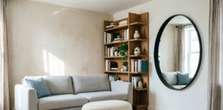 Creative ways to maximize small home space using vertical shelves, mirrors, and multi-functional furniture