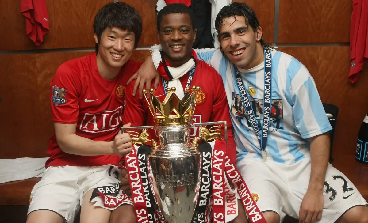 Trophies representing Patrice Evra career highlights and football achievements