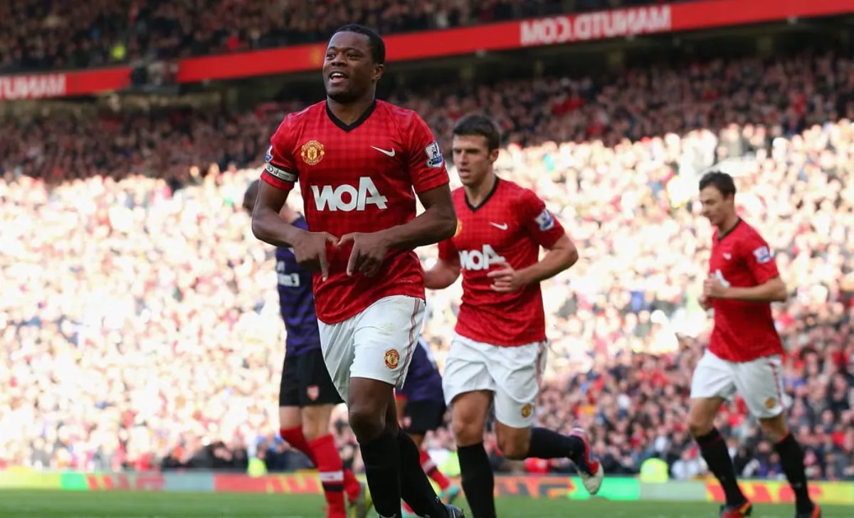 Items representing Patrice Evra income sources including football, broadcasting, and YouTube