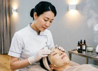 Beauty Therapist Career: Roles, Skills, and How to Get Started Beauty therapist career giving a client a professional facial treatment in a spa