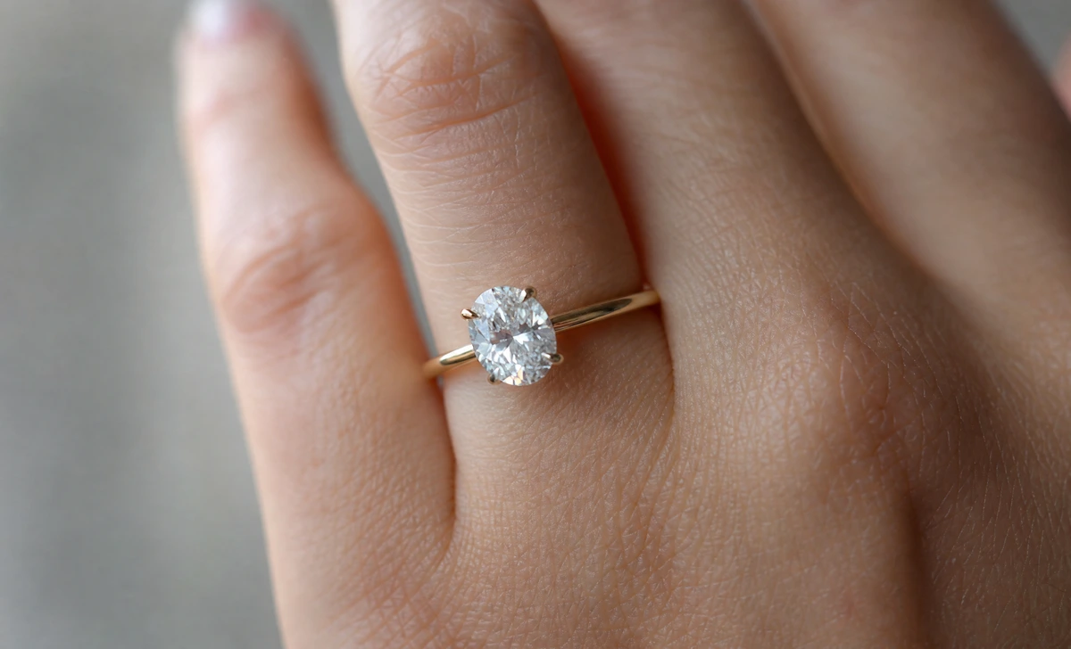 Lab-grown diamond engagement ring, an ethical pick among 2026 Bridal Jewelry Trends