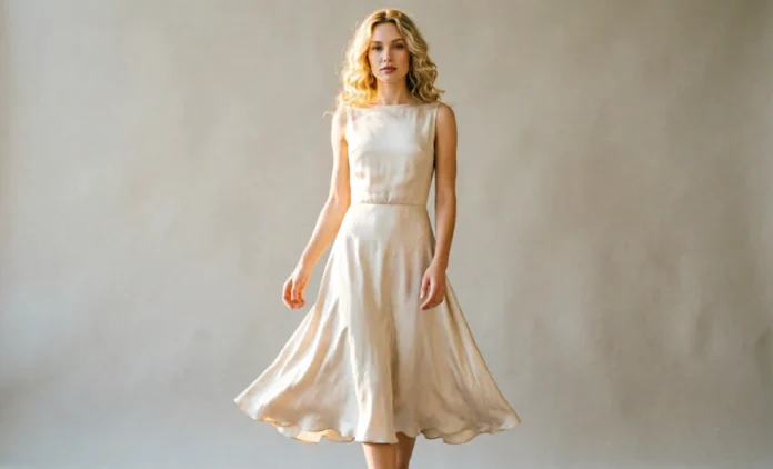 Dresses to Hide Tummy – Flattering Silhouette Guide Dresses to hide tummy – flattering A-line dress with empire waist and soft draping