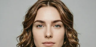 Eyebrow shapes for face comparison grid on real models