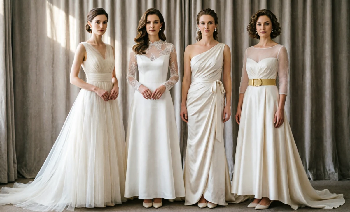 Four flattering dress silhouettes for plus size mother of the bride dresses