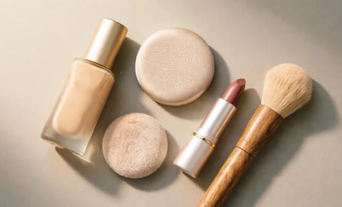 Best makeup sets for mature skin featuring hydrating foundation and cream blush