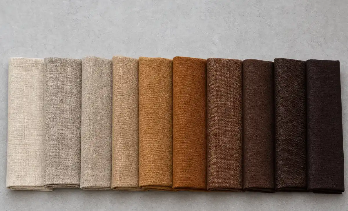 brown shade scale from light beige to deep espresso for tonal dressing