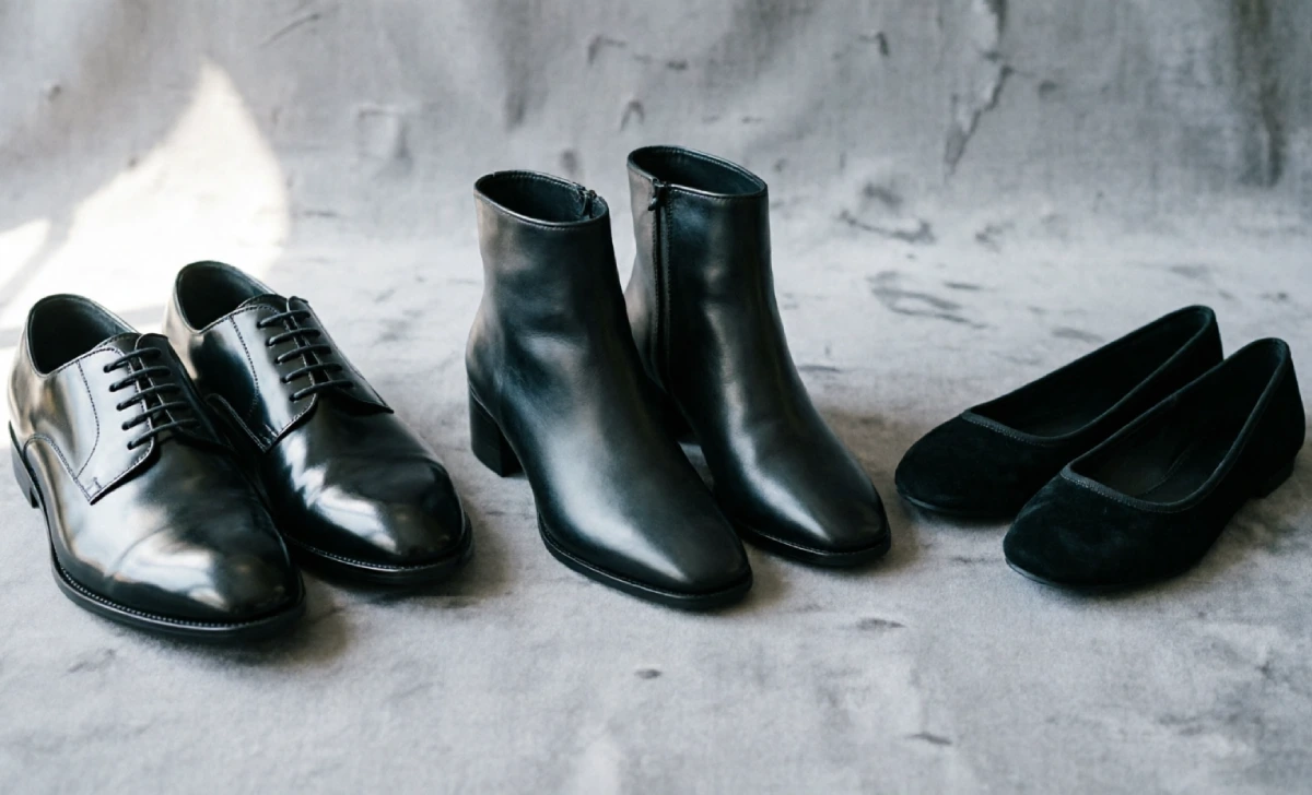 What to wear to a funeral — appropriate shoes including flats, heels, and oxfords